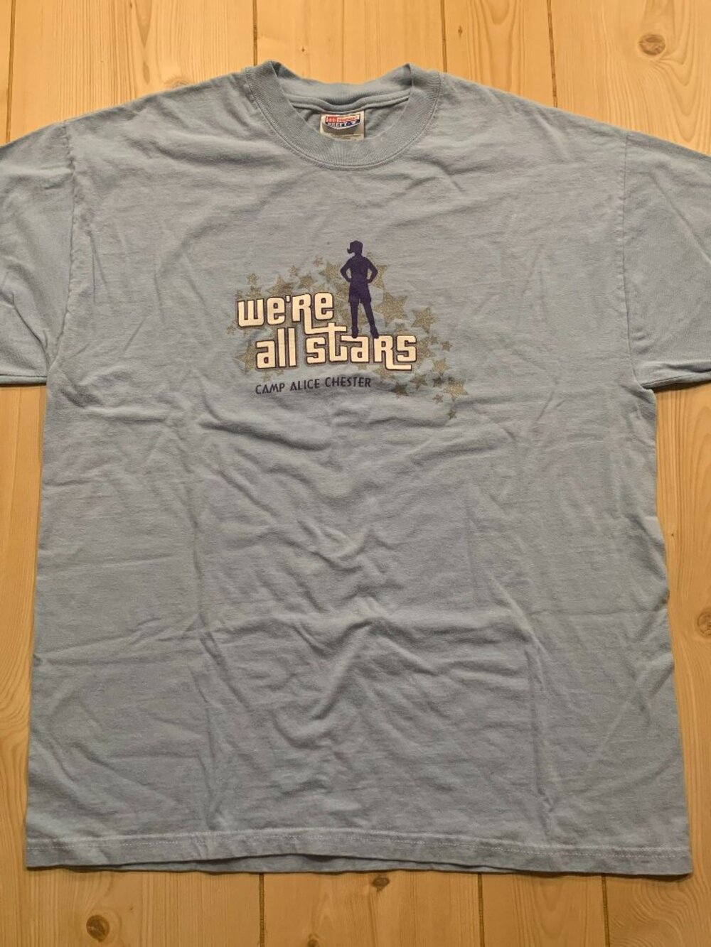 Vintage Y2K Girl Scouts Camp Alice Chester Wisconsin All Stars T-Shirt Size M